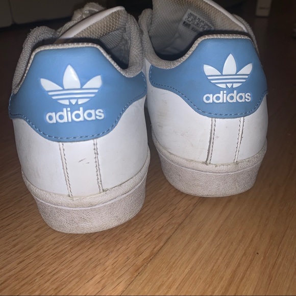 adidas | Shoes | Adidas Light Blue Shell Toe Superstar Sneakers | Poshmark